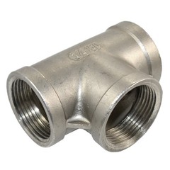 1-1/4″ inch NPT Tee T 3 way Female Threaded Pipe Fitting Stainless Steel SS 304