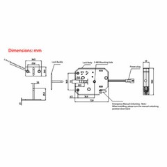 12V DC 2A ELECTRIC MAGNETIC LOCK INTELLIGENT CABINET DOOR LOCK FAIL SECURE