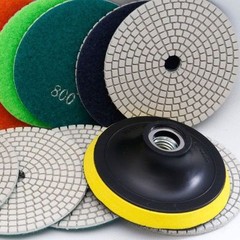 4″ Granite Marble Stone Fabrication Diamond Polishing Pad Set Edge Finishing