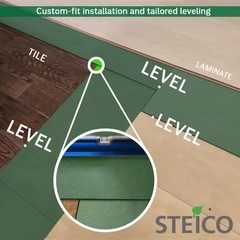 Wood Fiber Flooring Underlayment, 3mm (1/8 Inch) 3mm(1/8in) Thickness, Green