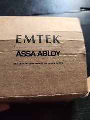 Emtek Assa Abloy US19 Deadbolt Lock Set, Flat Black, Single Cylinder