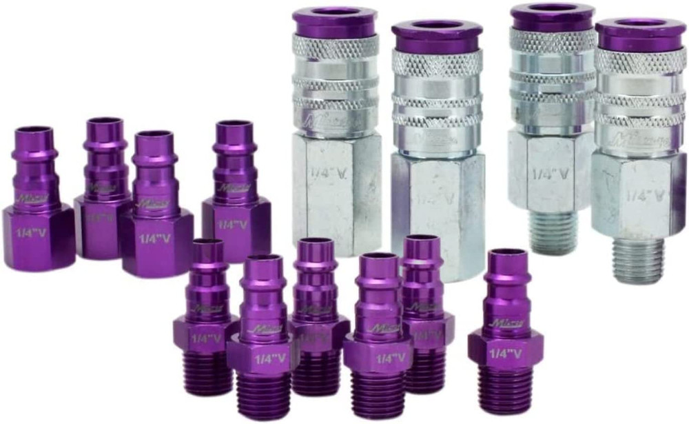 Hi-Flo V Style 1/4″ Purple 14 Pc NEW