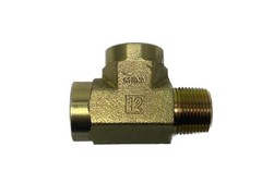 New WeatherHead 3/4” MNPT x 3/4” FNPT Steel Male Run Tee Fitting, C3759X12