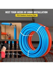 Pex Tubing 2 Rolls 1/2″ 100ft Plumbing Water Supply Tube Tool New