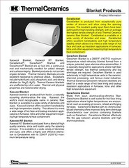 1″ CeraBlanket 4″x24″ Ceramic Fiber Blanket Insulation 2400F Thermal Ceramics 8#