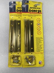 2-Don-Jo 801109 Inswing Door Latch Protector 6″ Brass Plated