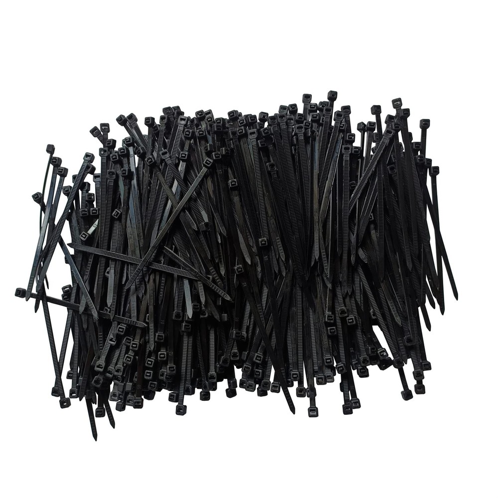 Zip Ties 4 inch 1000 pcs Cable Zip Ties with 18 Pounds Tensile Strength, Blac…