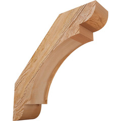 Ekena Millwork 4W X 16D X 16H Olympic Rough Sawn Knee Brace Western Red Cedar