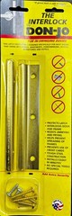 Don-Jo ILP-206-BP Door Interlock Latch Protector Brass Plated In-Swing Doors