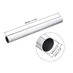 6063 Aluminum Round Tube Pipe 300mm Seamless OD 32/35/38/40mm DIY Industrial
