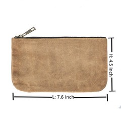 Tool Pouch, Heavy Duty 16oz Waxed Canvas Metal Zipper Tool Bags, Water Resist…
