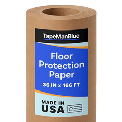 Floor Protection Paper, 36 Inch X 166 Ft Roll, Made in USA, 69# Brown Rosin Mask