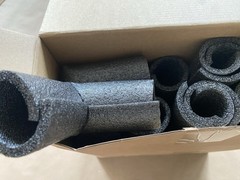 24 PACK 1.5″ Foam Elbow Pipe Insulation Tube Outdoor Wrap Black Cover Freeze