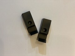 Shower Door Wall Jamb Bumper Guide Black Pack of 2 For 5/16 And 3/8 Glass