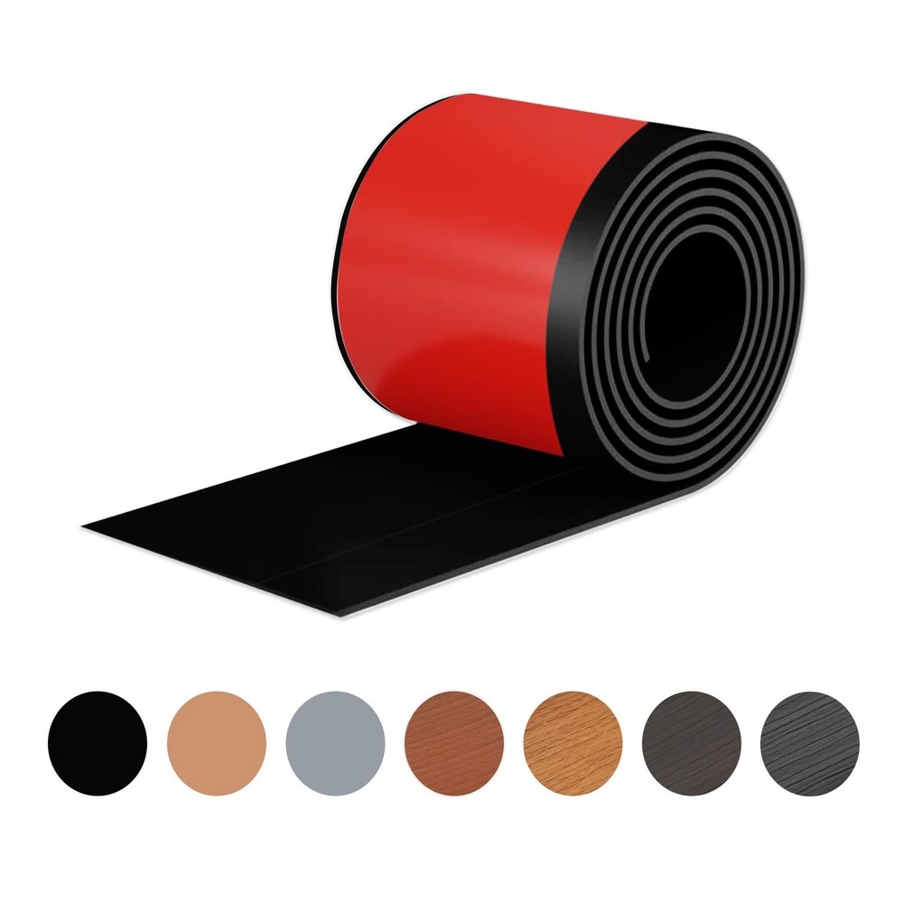 Black Wall Molding Trim 3 Inch x 60 Feet, Wall Baseboard Molding Trim Flexibl…