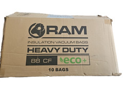 RAM Insulation Vacuum Bag Heavy Duty ECO+ 7’x4′ Holds 88 CF/375 LBS – 10 Pack