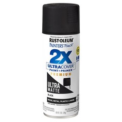 Rust-Oleum 331182 Painter’s Touch 2X 12 Ounce (Pack of 1), Ultra Matte Black