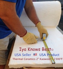 2″ Kaowool 12″ x 24″ Ceramic Fiber Blanket Insulation 2300F Thermal Ceramics 8#