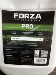 Forza Line Marking Paint Pro Optic White Field Pitch Court Spray 10L Canister