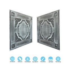 Artistic 3D Ceiling Tile Interior Decorative Panel PL65 Antique tin 10pcs