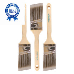 Pro Grade 2 Inch Angled Paint Brush (3 Pack) – 3Ea H 2A, Multicolor