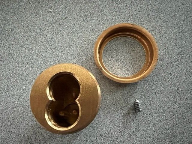 KSP 306-602-10 SFIC Mortise Housing US10 1 1/4 FOR 6 PIN SFIC CORE LESS CORE