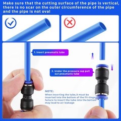 280PCS Air Hose Fittings Straight Push to link Quick Release Pneumatic Connector
