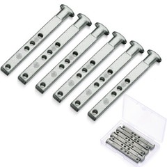 Zonon 6 Pack 4 Hole Die Cast T Shaped Pivot Bar Mental Window Pivot Bar Sturdy