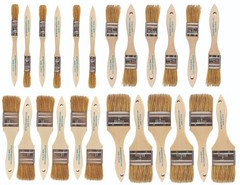 Pro Grade – Chip Brush – Paint Brush Set – 24 Pack – Natural China Bristle