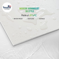 2×2 Drop Ceiling Tiles White PVC Waterproof Fire Rated Pack of 12
