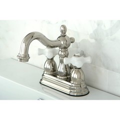 Kingston Brass KB1606PX Heritage 4 in. Centerset Bathroom Polished Nickel