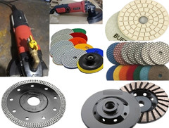 Stone Countertop Fabrication Tools KIT polisher diamond blade grinding wheel pad