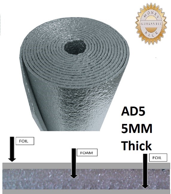 400sqft 6ft Wide Reflective Foam Insulation Heat Shield Thermal Insulation 1/4′