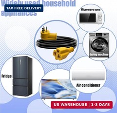 Waterproof 3ft 15 Amp Household to 20 Amp AC Power Adapter Cable | 12/3 Outdoor