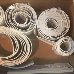 Flexco FLEXTRIM Vinyl Wall Base Trim 4 in x 20 ft True White Model FC40C54S046