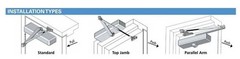 International 8051-TP DU Door Closer, Adjustable Dark Bronze FInish