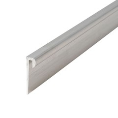 Outwater J Channel Fits Material 1/16″ Thick Mill Finish Aluminum Cap Moulding