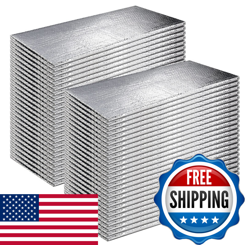 Frienda 24 Pcs Garage Door Insulation Panels Kits Double Bubble Reflective