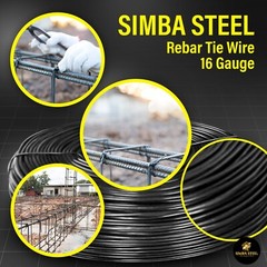 ReBar Tie Wire, 16 Gage Black Soft Annealed, 3.5lb Rolls 1 – 100 Qty SIMBA STEEL