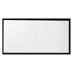 Armstrong 1766C Fine Fissured Ceiling Tile, 24 In W X 48 In L, Angled Tegular,