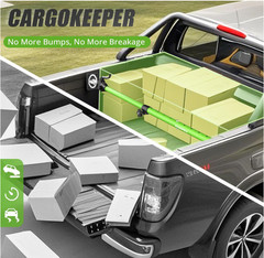 Barra Divisoria Ajustable para Camioneta con Red Organizadora 40 a 79 Pulgadas