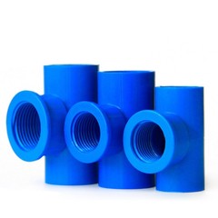 PVC Pipe Fittings Tee Socket 1/2″ -2″ BSP Threaded T Type Solvent Weld 3-Way