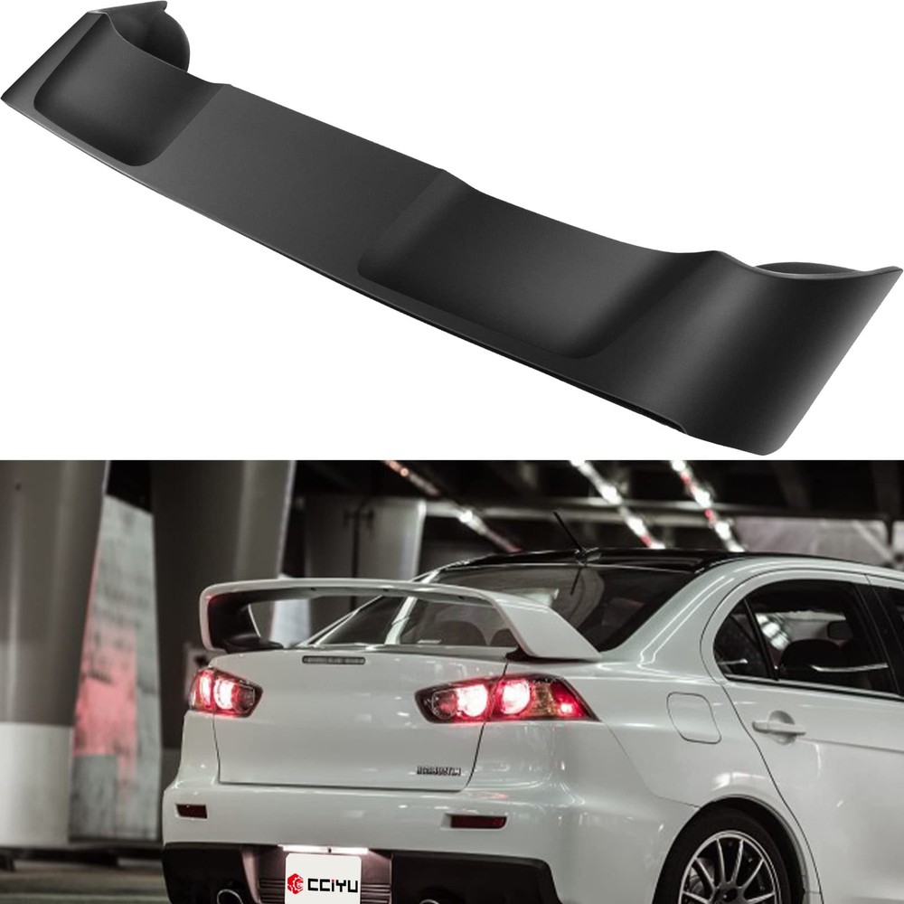 Black ABS Rear Trunk Spoiler Wing for Mitsubishi Lancer 2008-2017