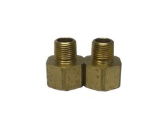 (2) NOS Parker 3/4” MNPT x 1/2” FNPT Brass Pipe Reducing Adapter 12-8 RA-B
