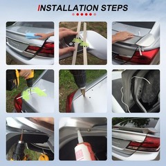Black ABS Rear Trunk Spoiler Wing for Mitsubishi Lancer 2008-2017