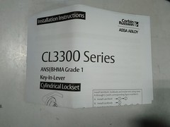 Corbin Russwin Assa Abloy Bored Entrance CL3351 GR 1 Heavy Duty Lever Lockset