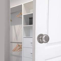 Cambridge Silver Satin Nickel Brass Dummy Door Knob
