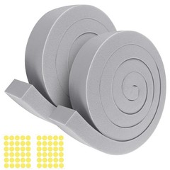 FoamJoy 2Pcs 2″ x 1″ x 6.5Ft AC Window Seal Kit with 2”x1”x6.5ft-2pcs, Gray