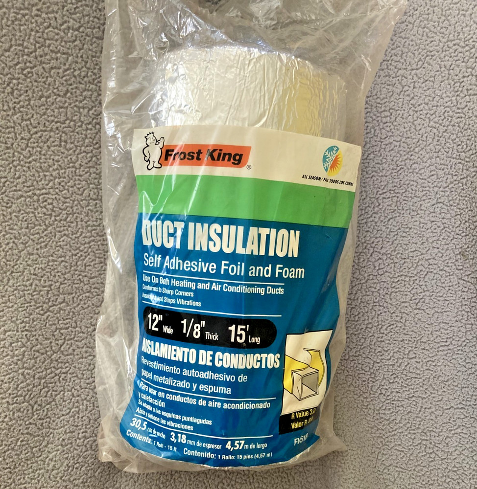 Frost King 12 in. x 15 ft. Foam/Foil Duct Insulation