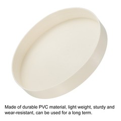 3 Pack 114mm ID Pipe End Caps Round Tubing Insert Pipe Cover White